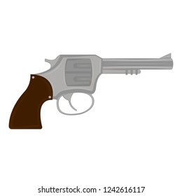Isolated revolver icon. Weapon. Vector illustration design
