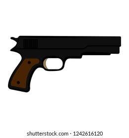 Isolated revolver icon. Weapon. Vector illustration design