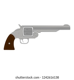 Isolated revolver icon. Weapon. Vector illustration design