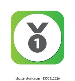 Isolated reward icon symbol on clean background. Vector medallion element in trendy style.