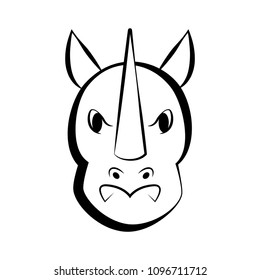 Isolated rhino outline icon