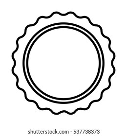 isolated ribbon award Design Vector illustration, white background