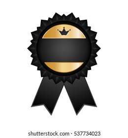 Isolated ribbon award icon vector illustration graphic design