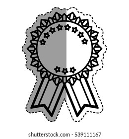 Isolated ribbon award icon vector illustration graphic design