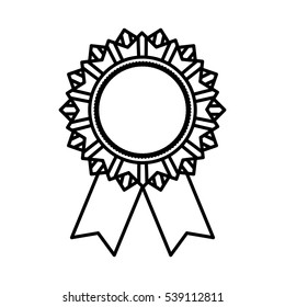 Isolated ribbon award icon vector illustration graphic design