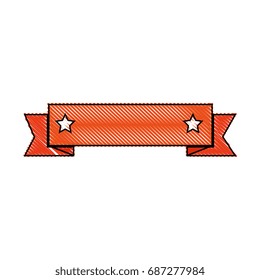 isolated ribbon banner