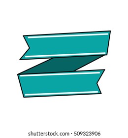 Isolated ribbon decoration design