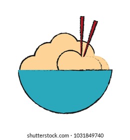Isolated rice design
