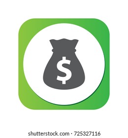 Isolated Rich Icon Symbol On Clean Background. Vector Money Sack Element In Trendy Style.