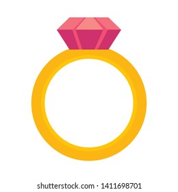 Isolated ring design vector illustration