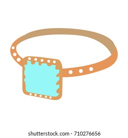 Isolated ring on a white background, Vector illustration