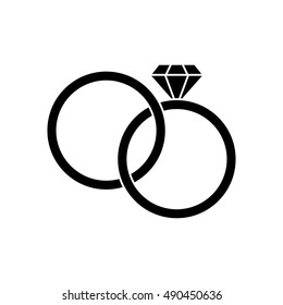 Isolated rings of wedding design