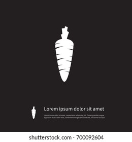 Isolated Ripe Icon. Nutrition Vector Element Can Be Used For Root, Carrot, Vitamin Design Concept.