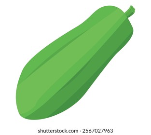 isolated ripe papaya on white background vector design