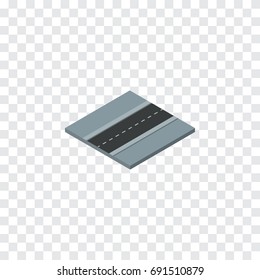 Isolated Road Isometric. Path Vector Element Can Be Used For Road, Way, Path Design Concept.