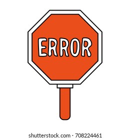 Isolated road sign design