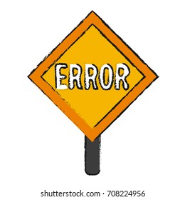 Isolated road sign design