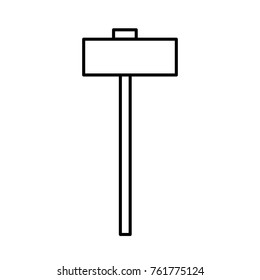 Isolated road sign design