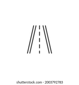 isolated road sign icon, vector illustration