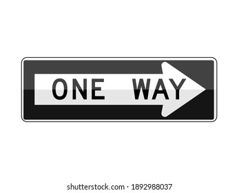 One Way Sign Vector Art, Icons, and Graphics for Free Download