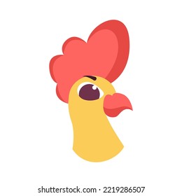 Isolated roaster head baby vector illustration