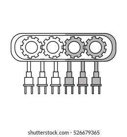 Isolated robot with gears design