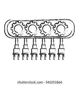 Isolated robot with gears design