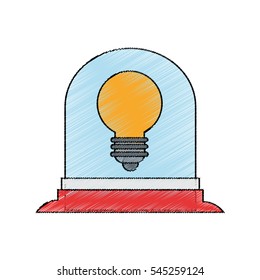 Isolated robot with light bulb design