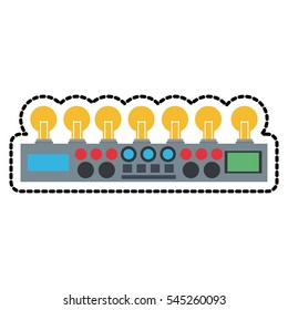 Isolated robot with light bulb design