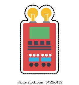 Isolated robot with light bulb design