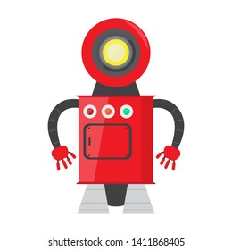 Isolated robot toy for kids - Vector illustration