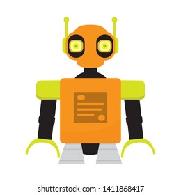 Isolated robot toy for kids - Vector illustration