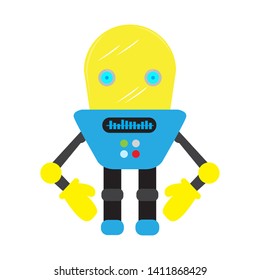 Isolated robot toy for kids - Vector illustration