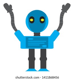 Isolated robot toy for kids - Vector illustration