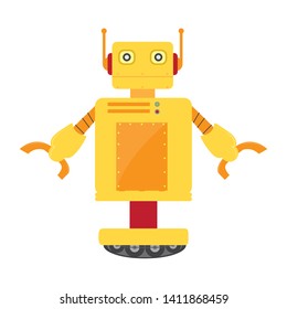 Isolated robot toy for kids - Vector illustration