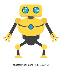 Isolated robot toy for kids - Vector illustration