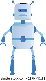 An Isolated Robot Vector Graphic