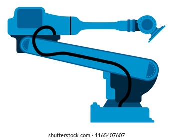 Isolated robotic arm icon. Vector illustration design