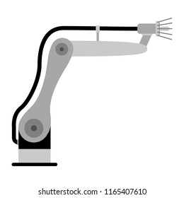 Isolated robotic arm icon. Vector illustration design