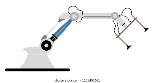 Isolated robotic arm icon. Vector illustration design