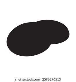 Isolated rock and stone silhouette for games, apps, and prints