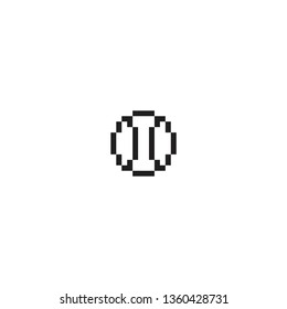 Isolated Rocket Ball Pixel Flat Icon, Emoticon, Emoji