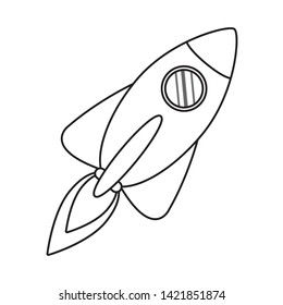 Isolated rocket design vector illustration