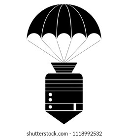 Isolated rocket icon