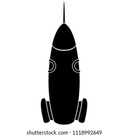 Isolated rocket icon