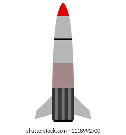 Isolated rocket icon