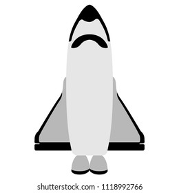 Isolated rocket icon