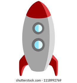 Isolated rocket icon