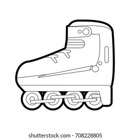 Isolated roller skate design