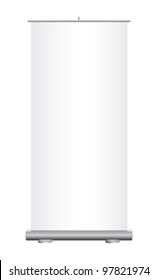 Isolated roll-up banner